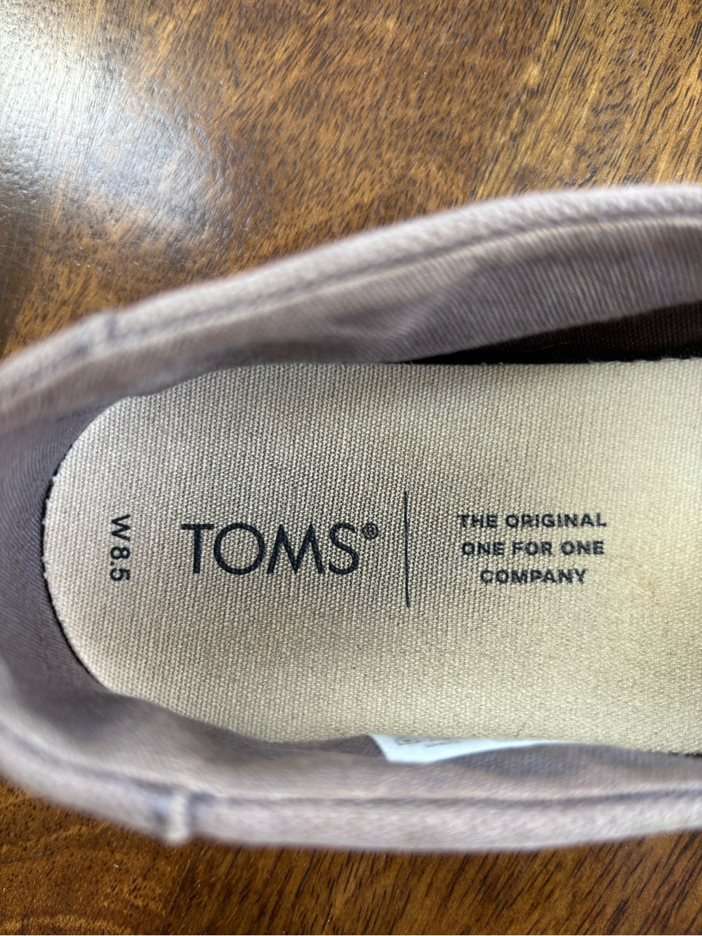 TOMS Classic Slip-On Canvas Shoes - Grey - Picture 4 of 4